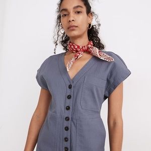 Madewell | Cap-Sleeve Jumpsuit in Olive